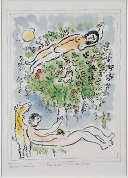 Marc Chagall œuvres - Un arbre en fleur contemporain Marc Chagall